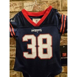 NFL New England Patriots Baby Jersey 38 Blue Red Infant Size 12 Months